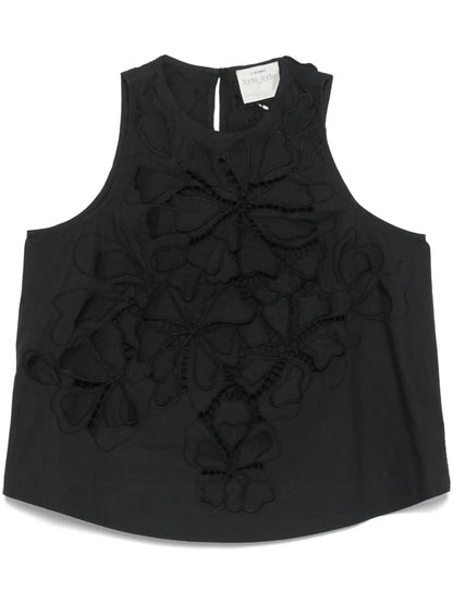 Floral Lace-Detail Blouse