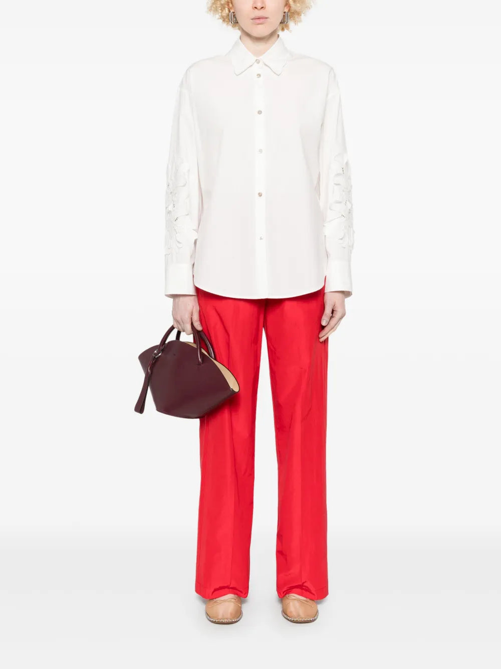 Lace-Detailed Shirt