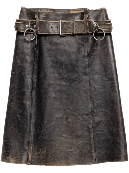 Leather Mini Skirt