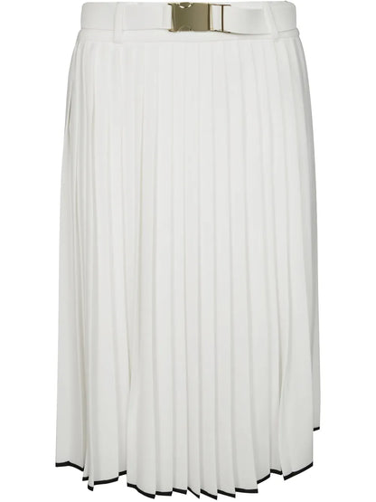 Pleated Midi Skirt