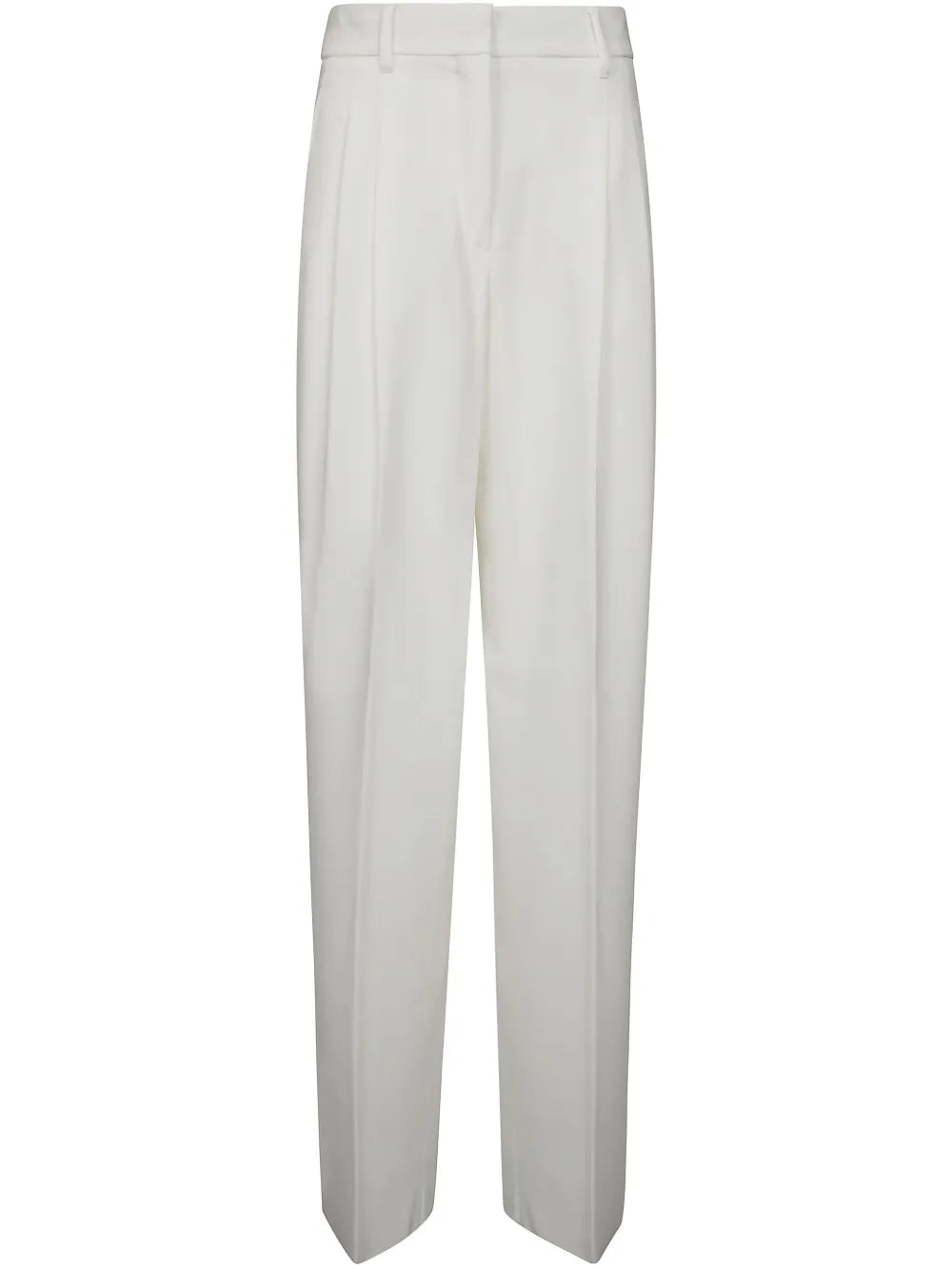 Pleated Wide-Leg Trousers