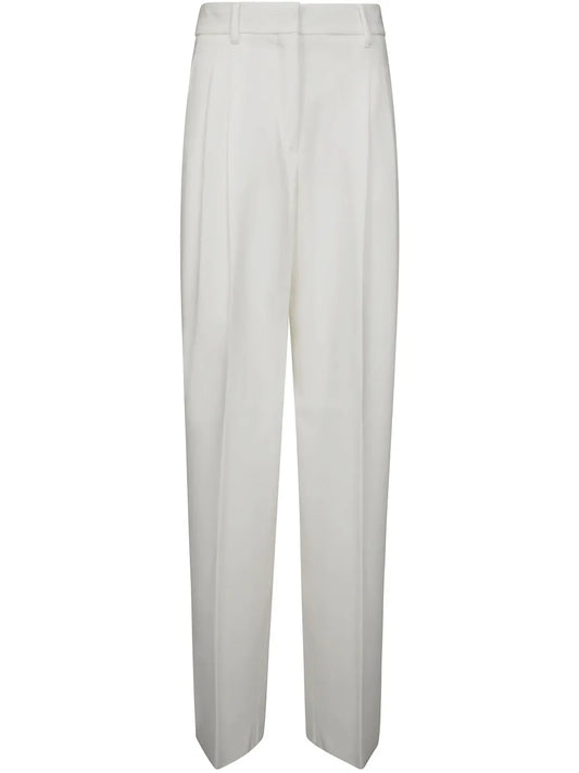 Pleated Wide-Leg Trousers