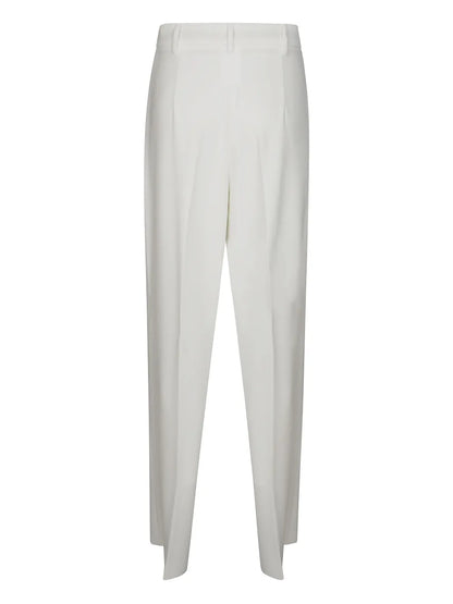 Pleated Wide-Leg Trousers