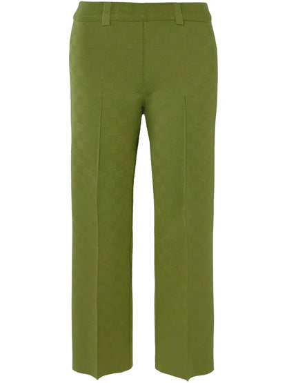 Patterned-Jacquard Trousers