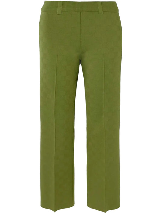 Patterned-Jacquard Trousers
