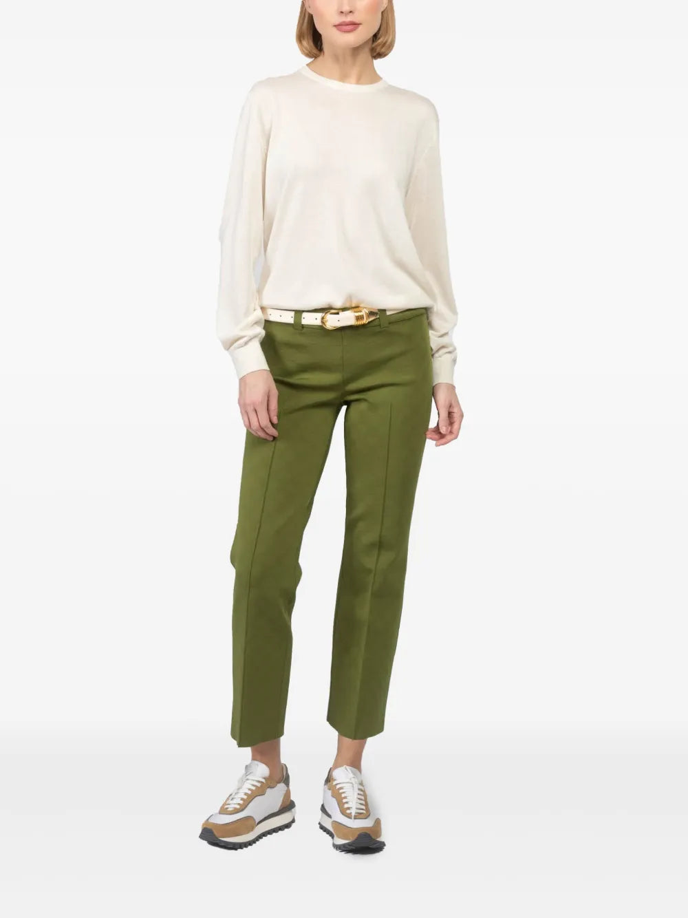 Patterned-Jacquard Trousers