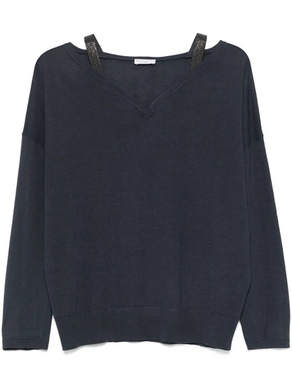 V-Neckline Sweater
