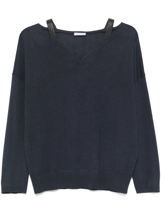 V-Neckline Sweater