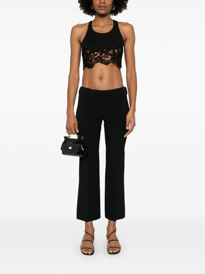 Lace-Detail Crop Top