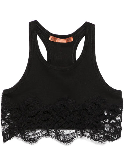 Lace-Detail Crop Top