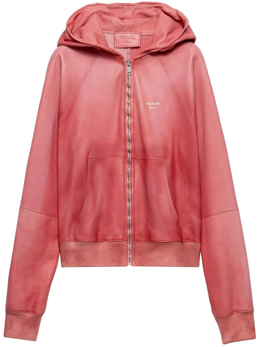 Hooded Leather Jacket
