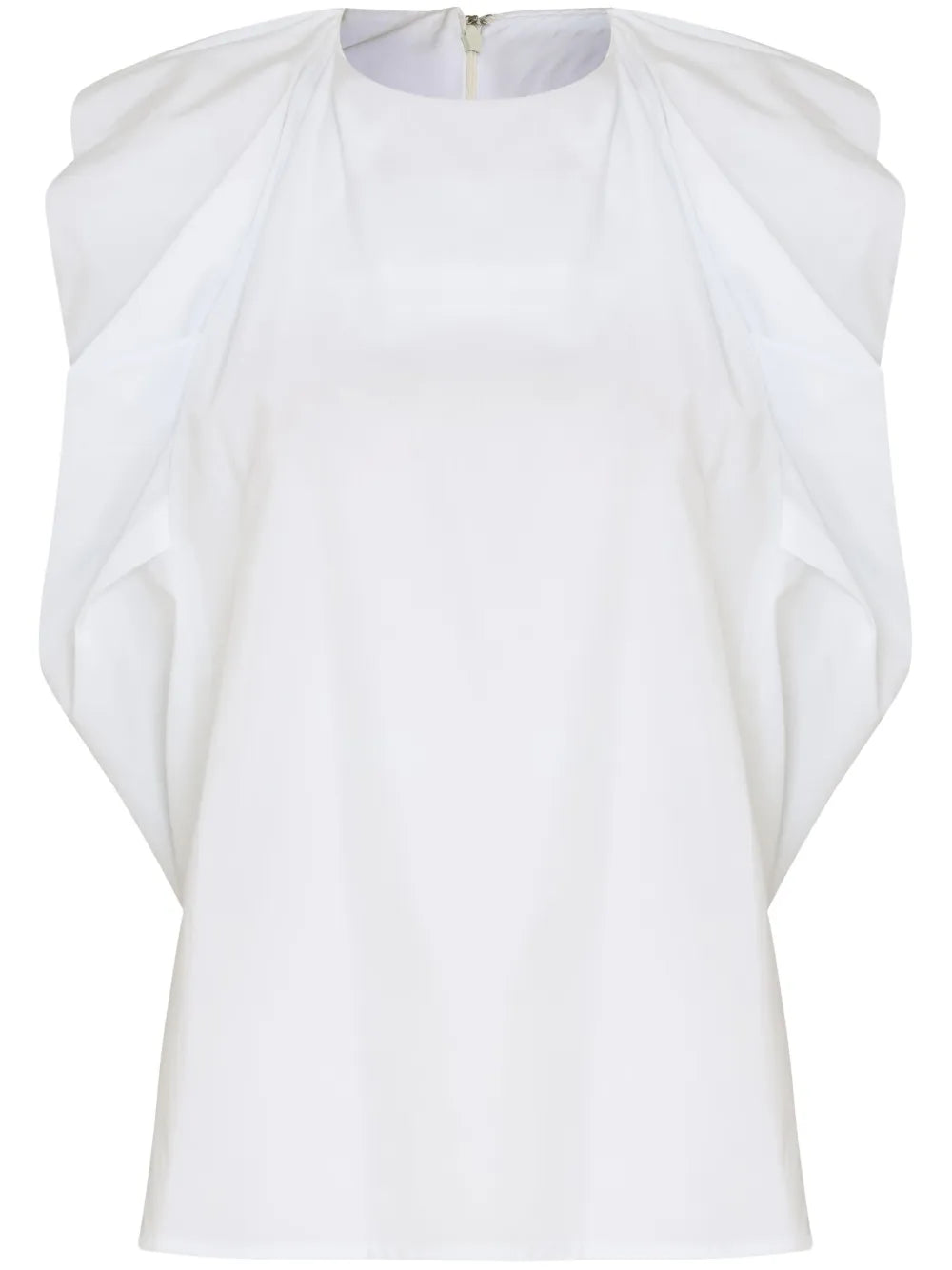 Pleated Sleeveless Blouse