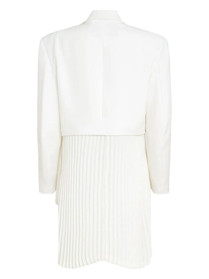 Pleated-Layer Blazer