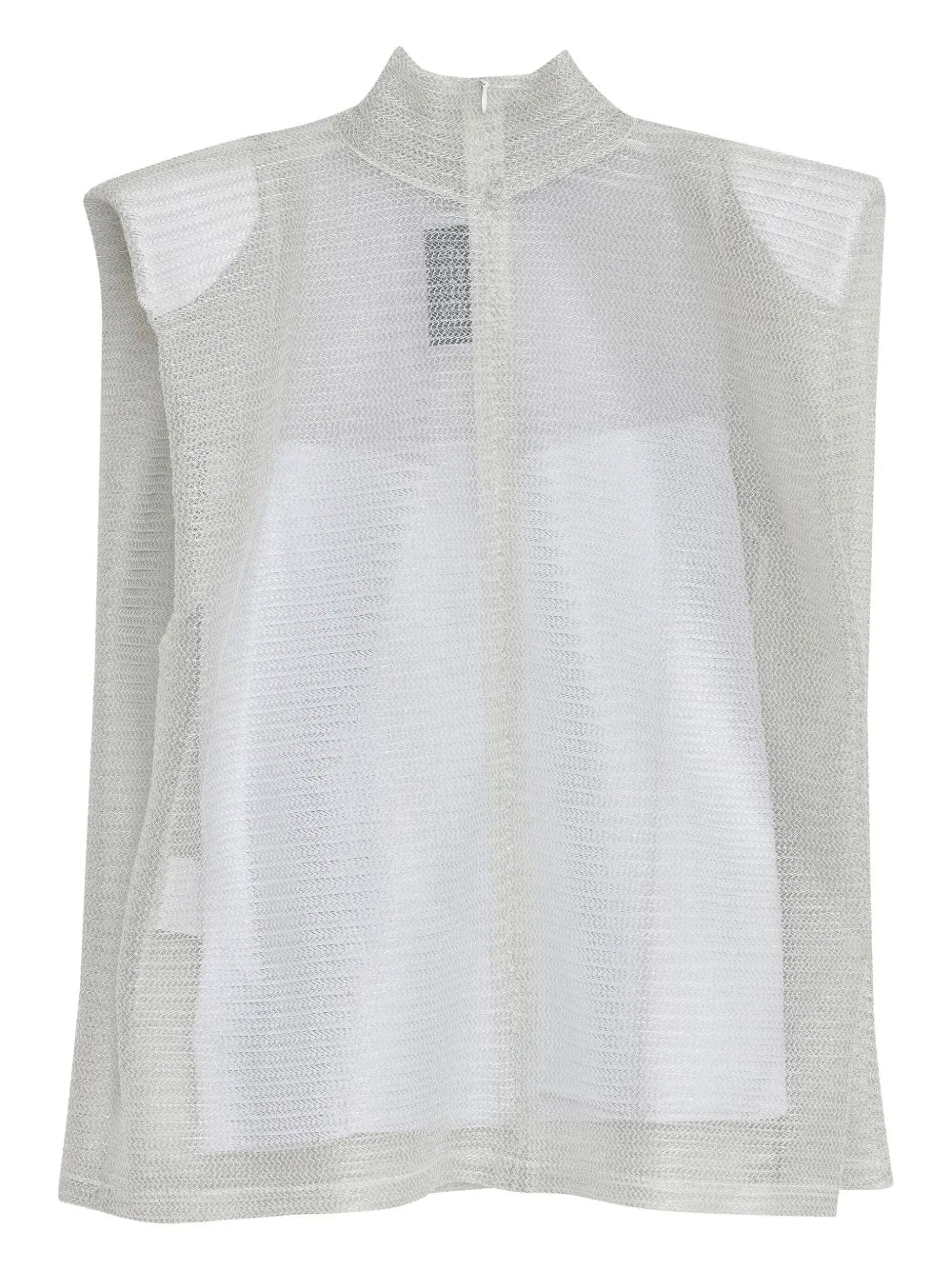 Metallic Mesh Top