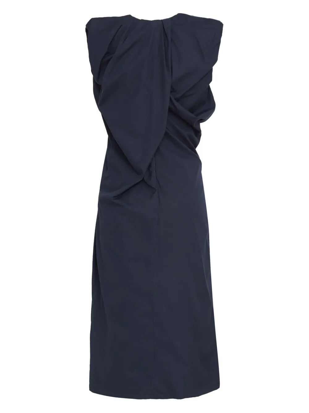 Gathered-Detailed Midi Dress