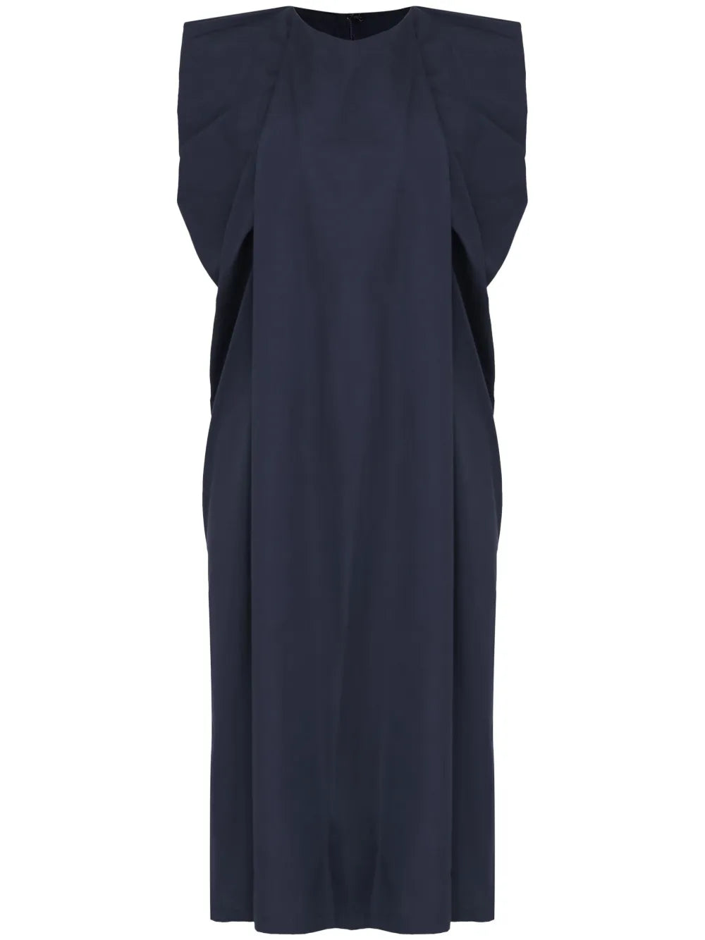 Gathered-Detailed Midi Dress