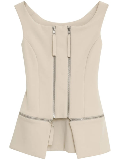 Double-Zipper Top