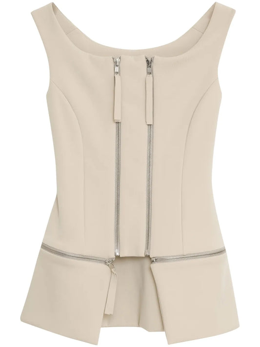 Double-Zipper Top