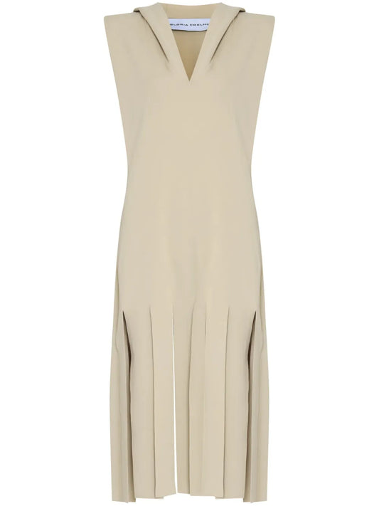Hooded Fringed Mini Dress