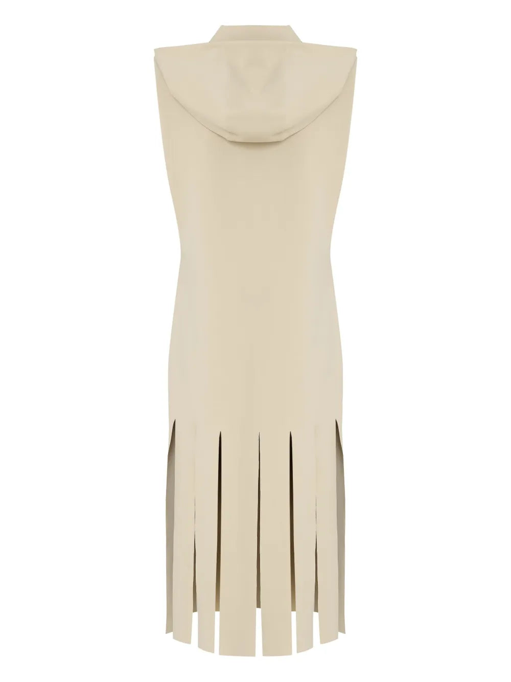 Hooded Fringed Mini Dress