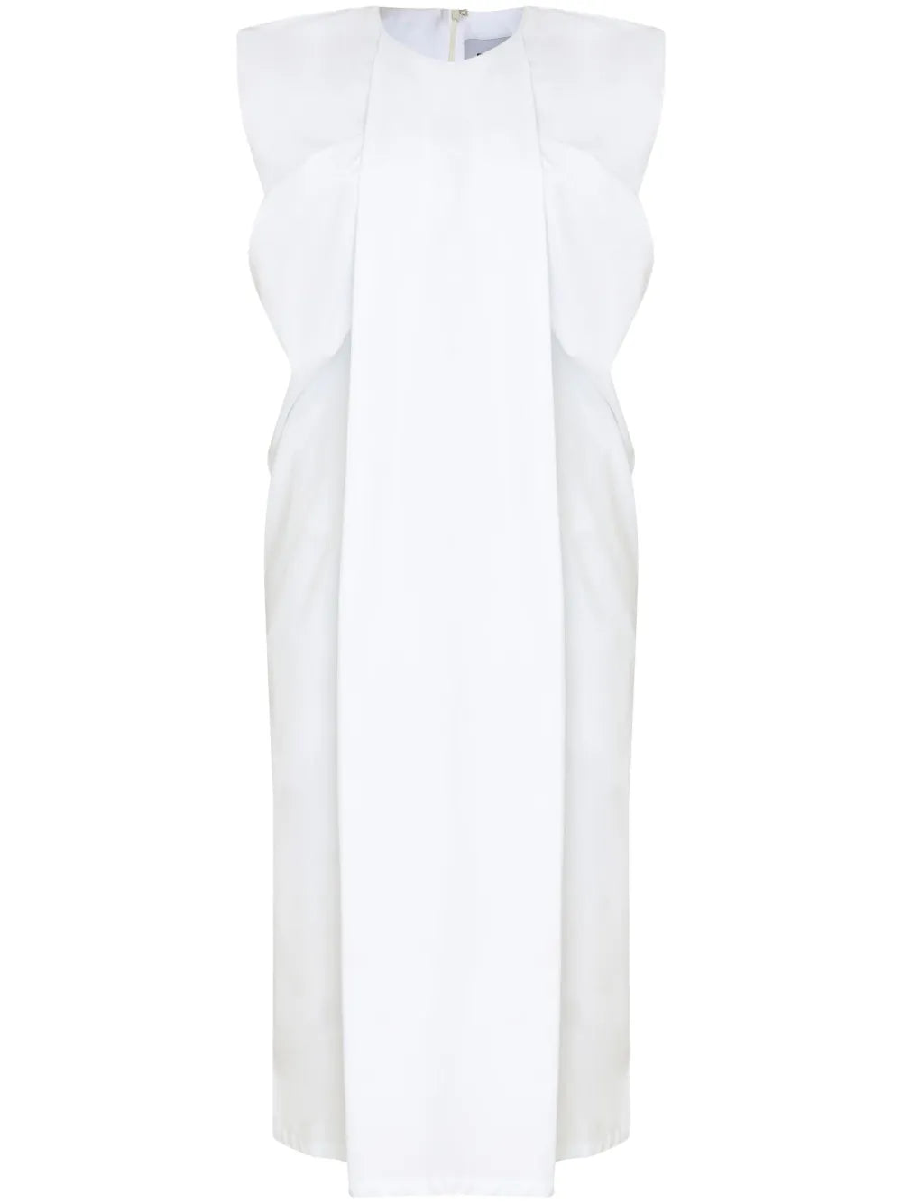 Gathered-Detailed Midi Dress