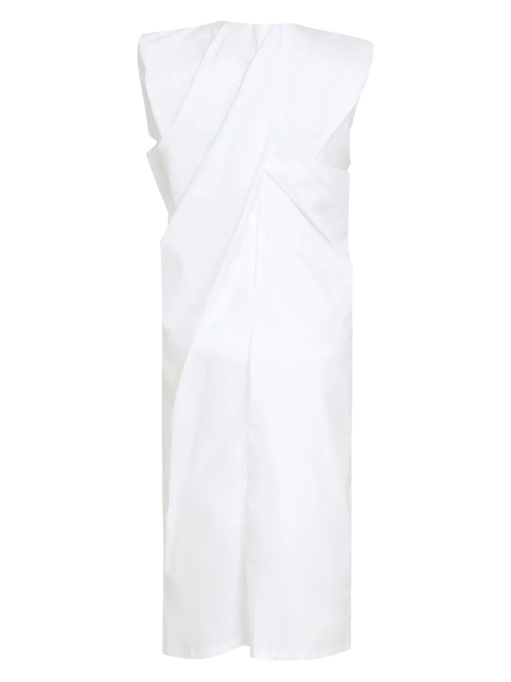 Gathered-Detailed Midi Dress