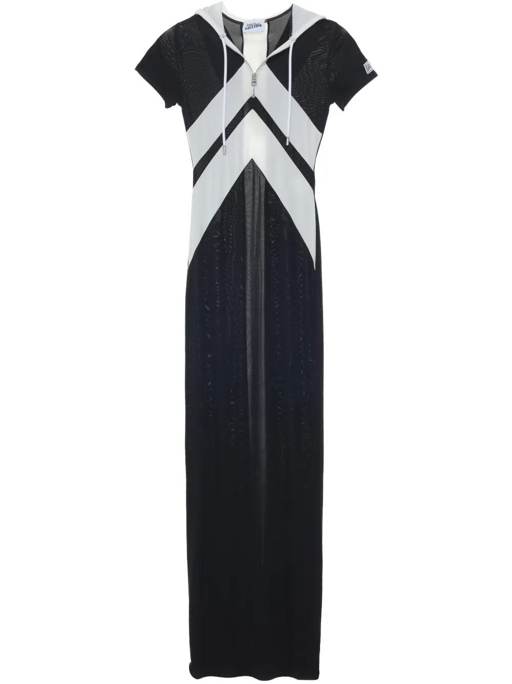 Chevron-Print Maxi Dress
