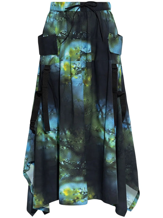 Printed Maxi Skirt
