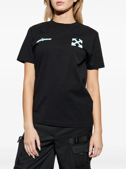Arrows-Print Cotton T-Shirt