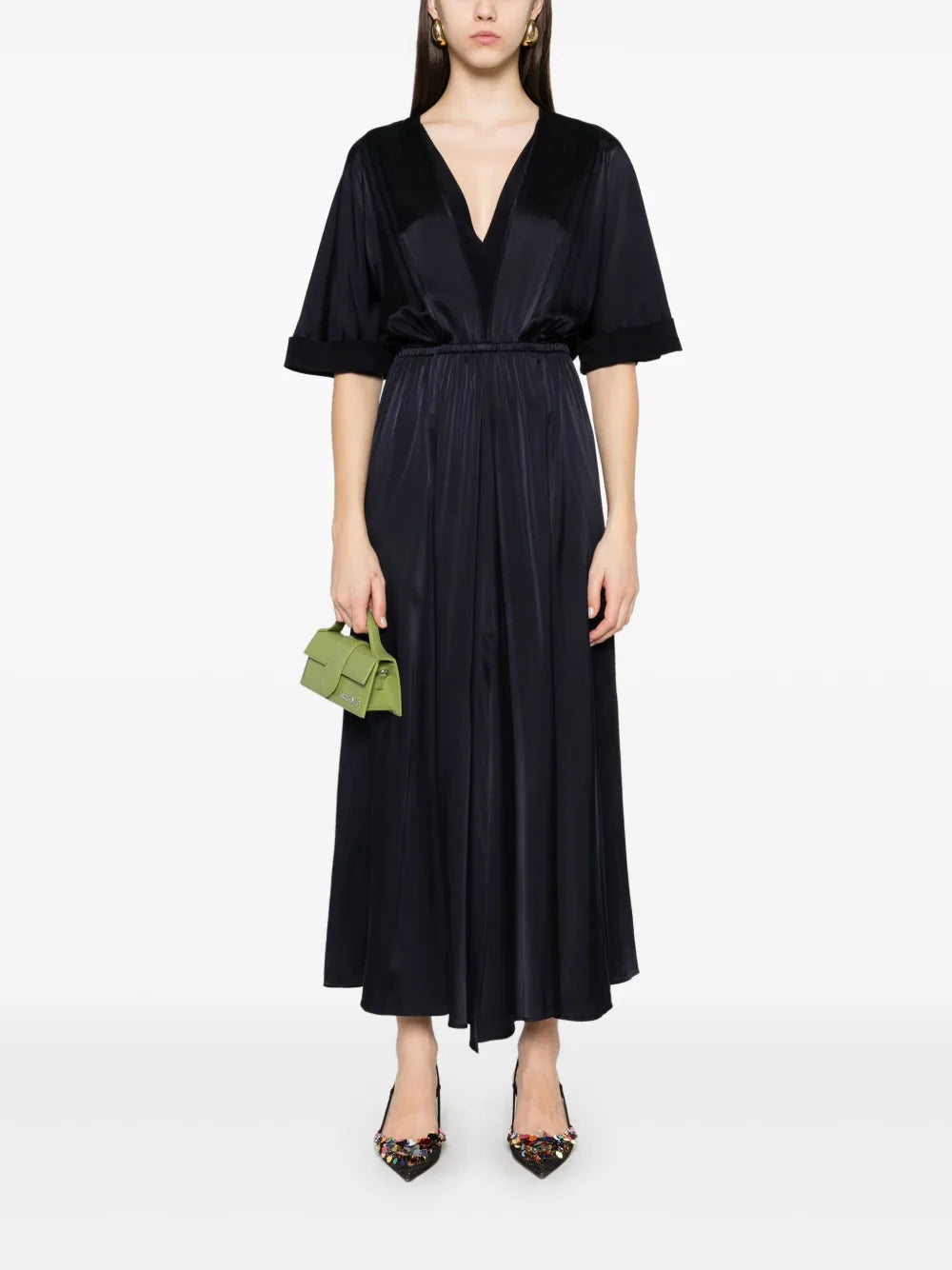 Satined Maxi Dress