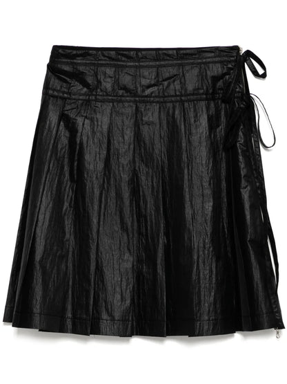Pleated Zipper Skirt