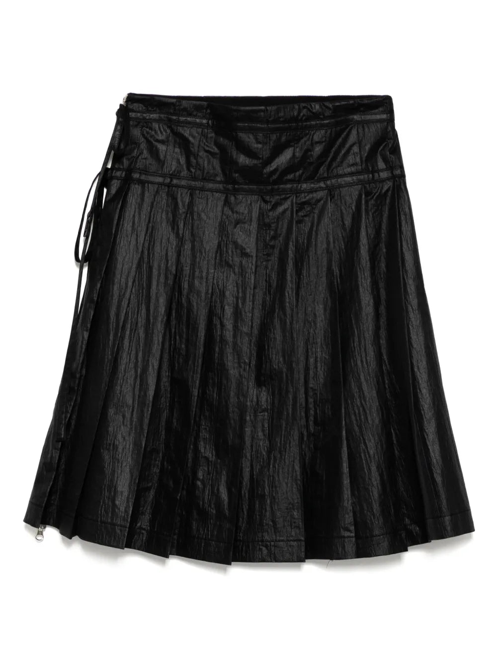 Pleated Zipper Skirt