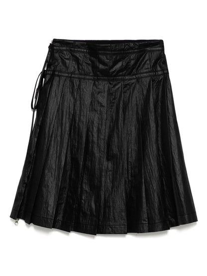 Pleated Zipper Skirt