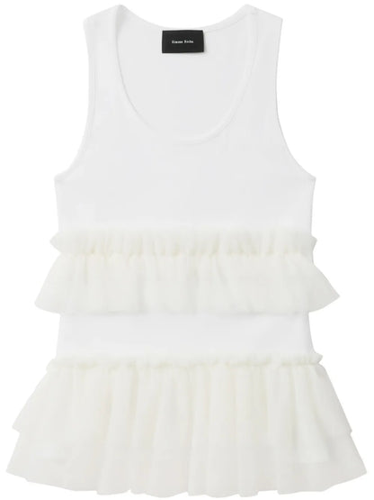 Ruflled Detailing Tank Top