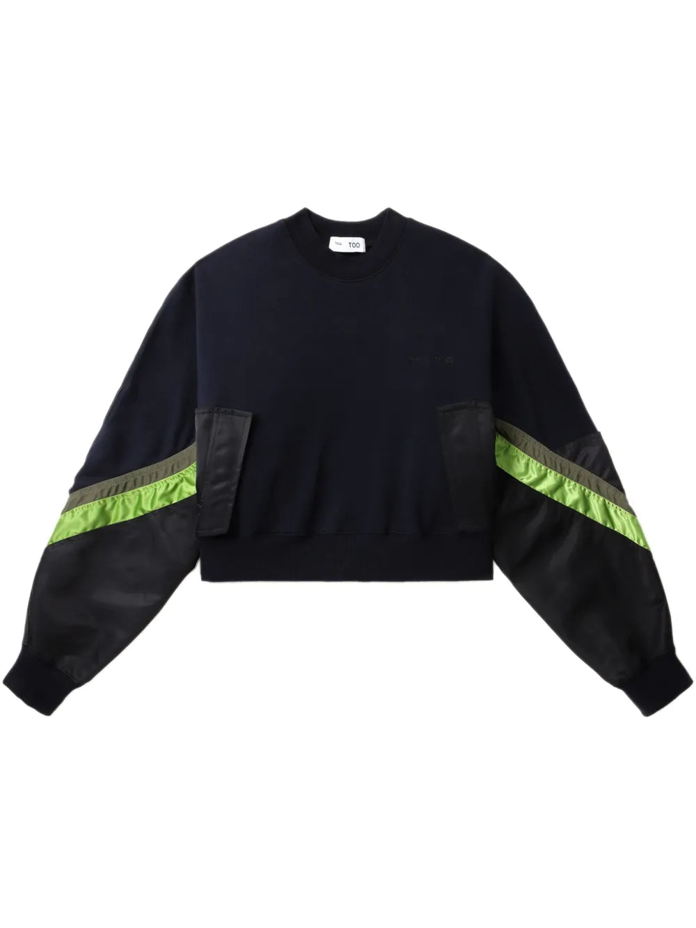 Striped-Detail Sweatshirt