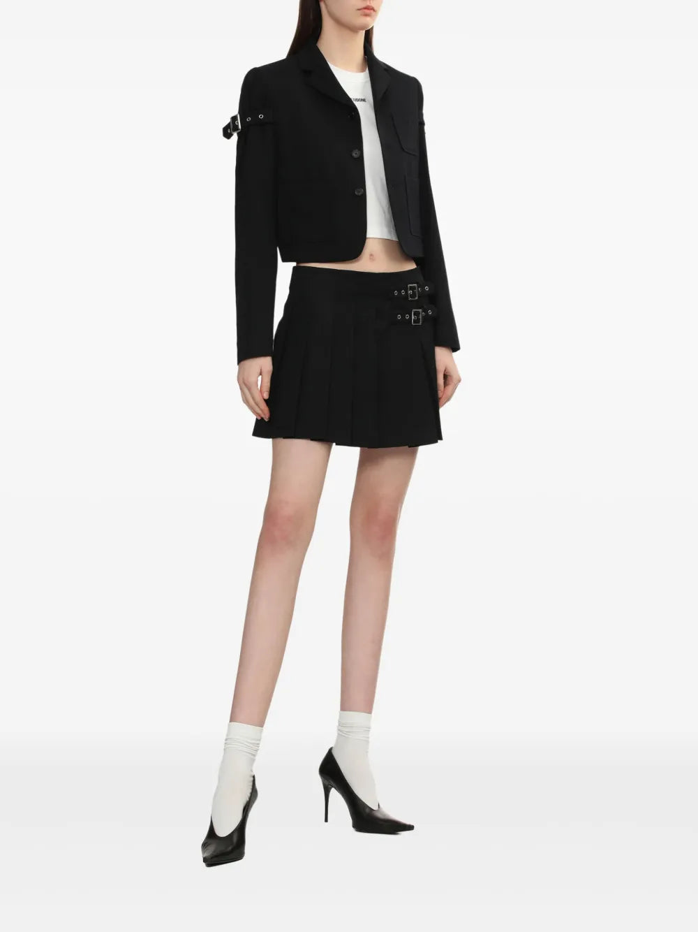 Pleated Midi Skirt