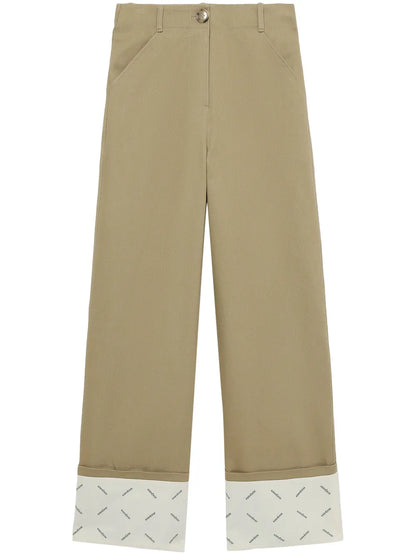 Turn-Up Hem Trousers