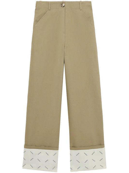 Turn-Up Hem Trousers