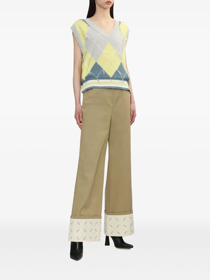 Turn-Up Hem Trousers