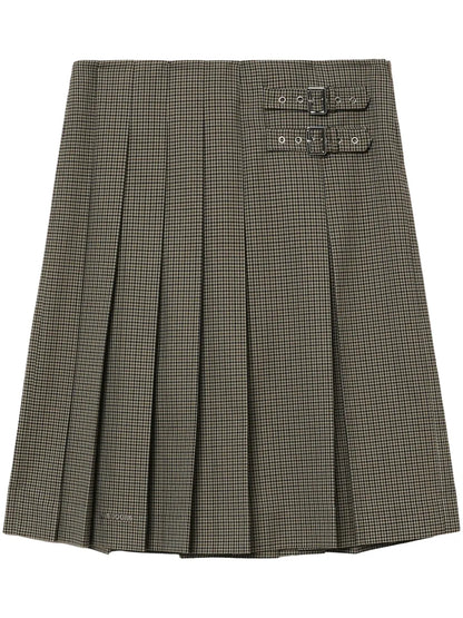 Check-Print Skirt