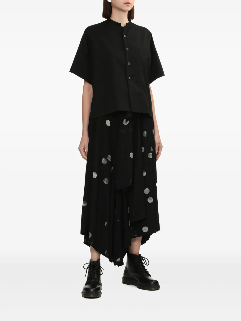 Dot-Print Trousers