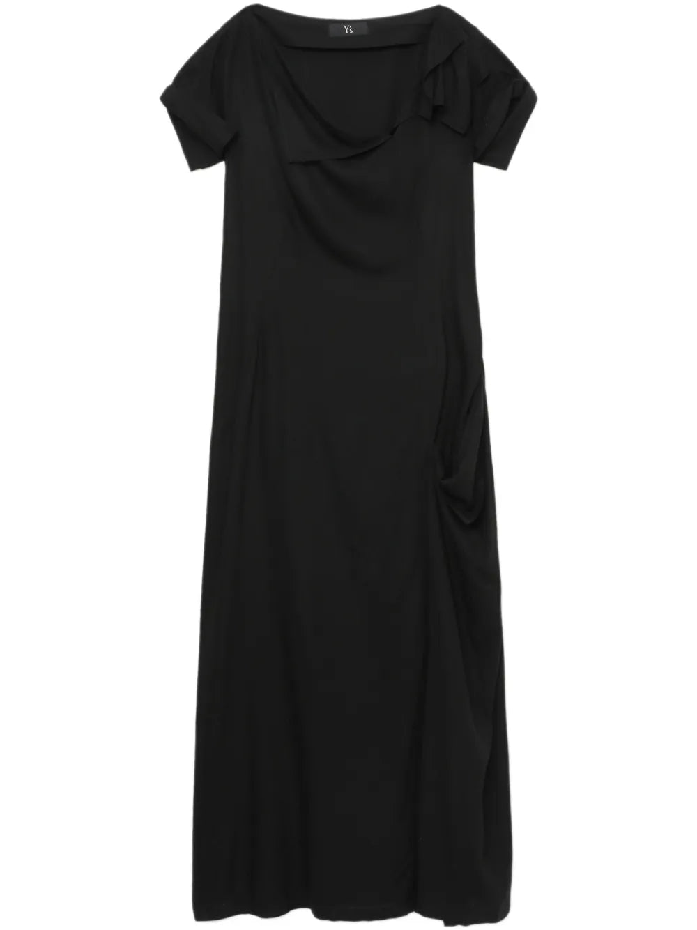 Asymmetric-Neck Dress