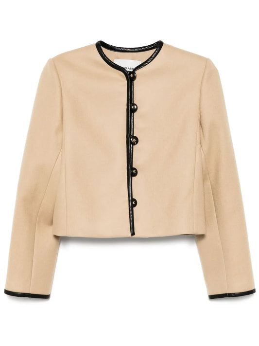 Round Neck Short Jacket