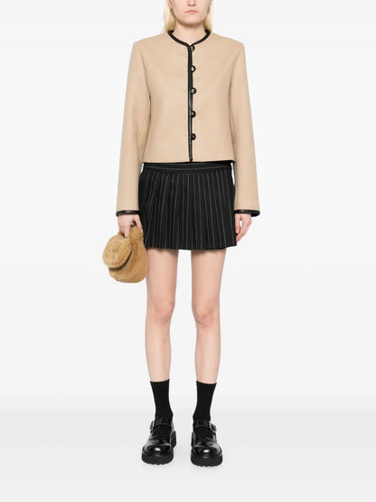 Round Neck Short Jacket