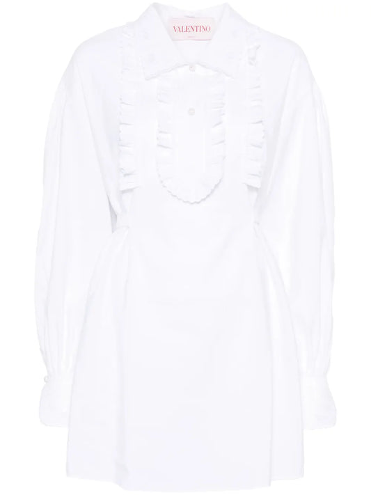 Ruffle-Detail Mini Dress