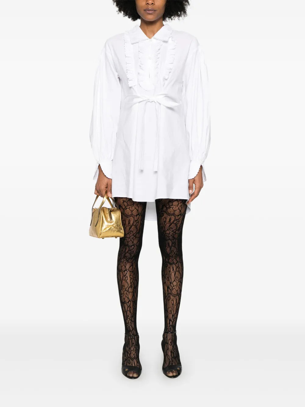 Ruffle-Detail Mini Dress