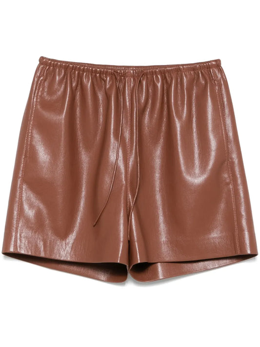 Faux-Leather Shorts