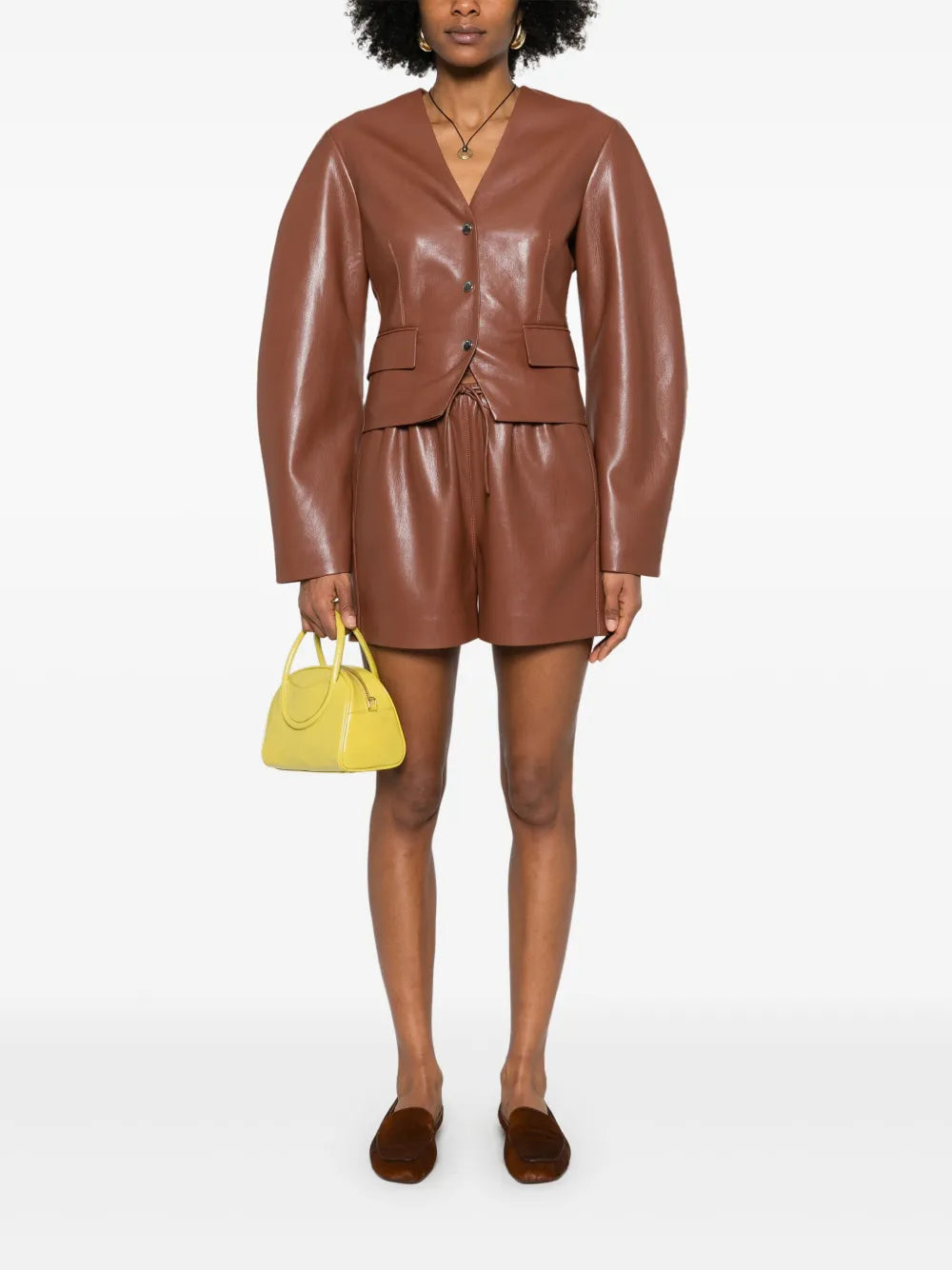 Faux-Leather Shorts