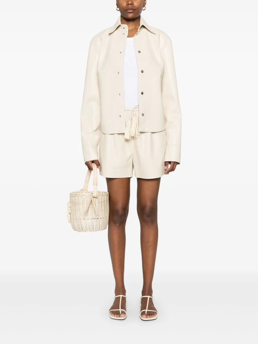 Faux-Leather Shorts