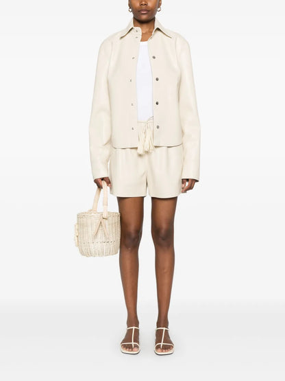 Faux-Leather Shorts